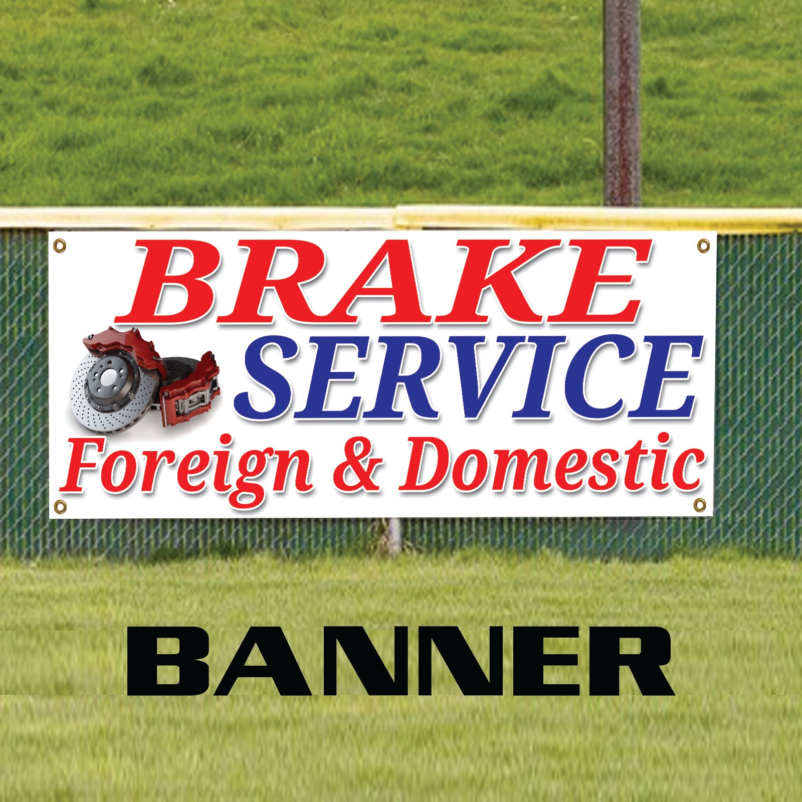 Brake Service Vinyl Printed Banner Sign