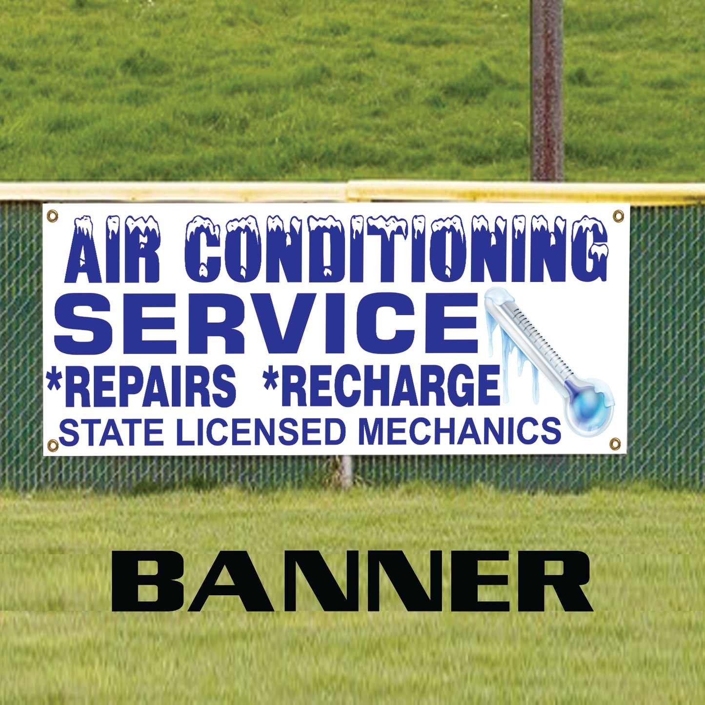 Air Conditioner Service Vinyl Banner Sign