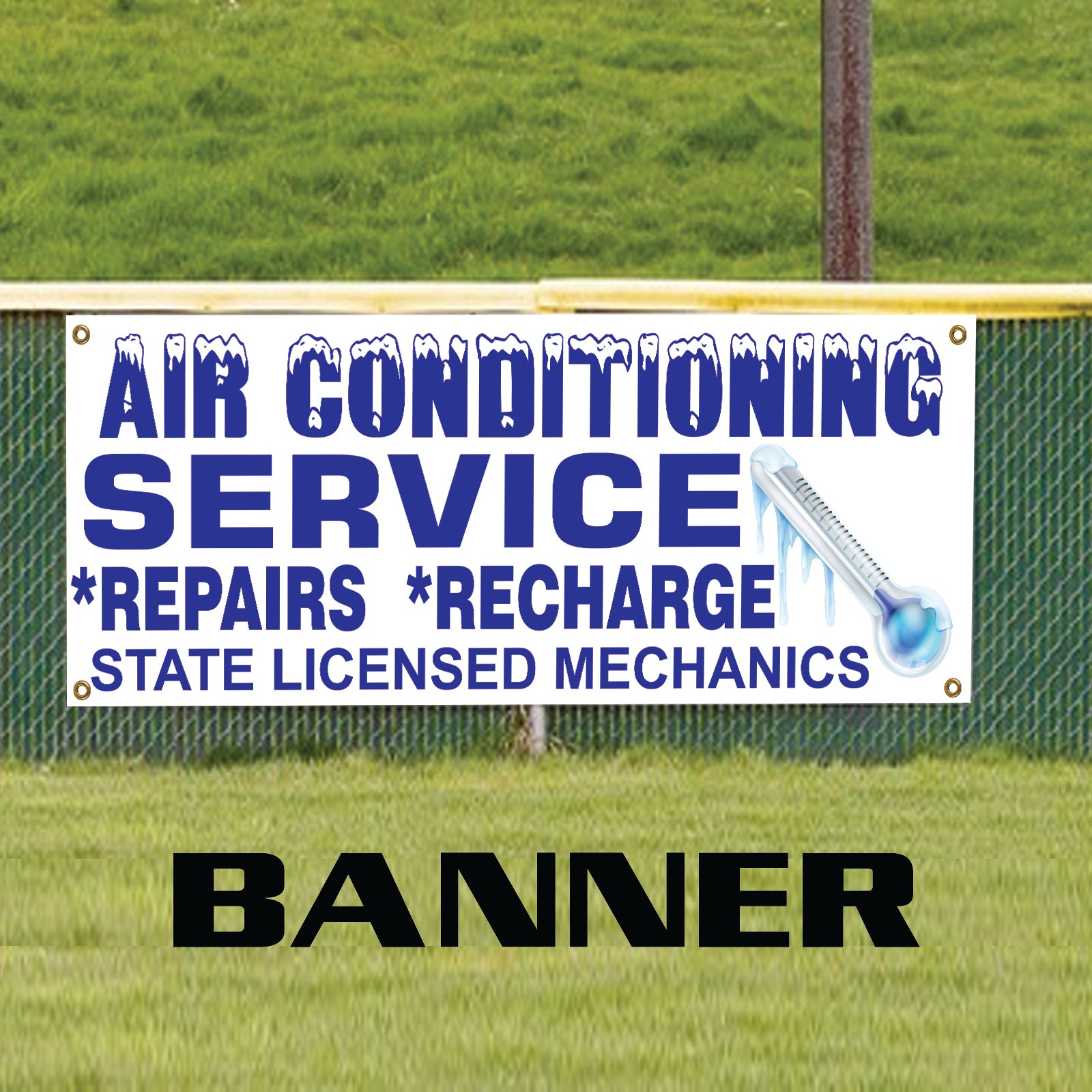 Air Conditioner Service Vinyl Banner Sign