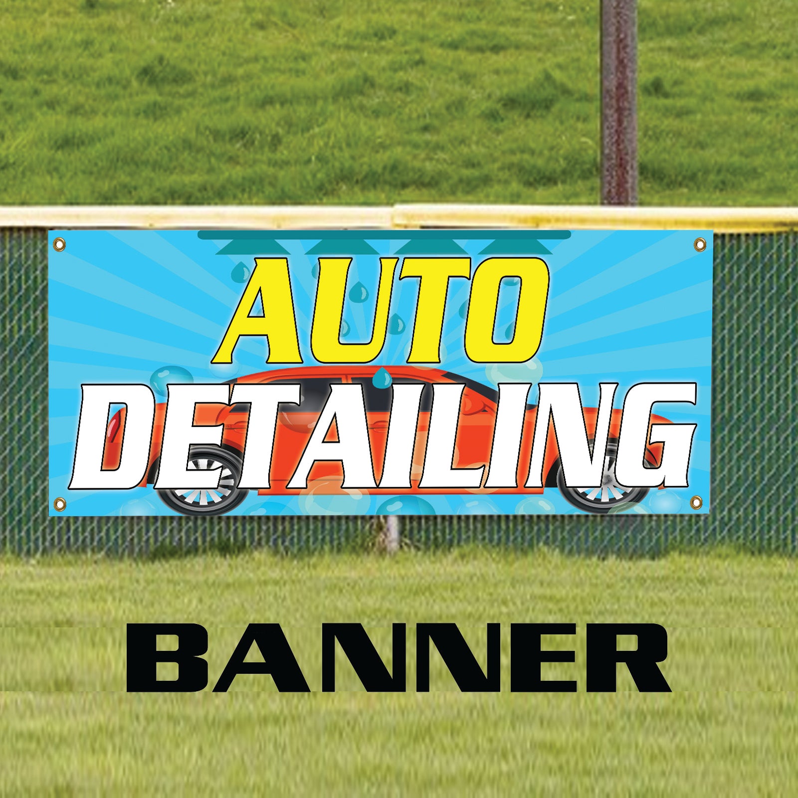 Auto Detailing Vinyl Banner Sign