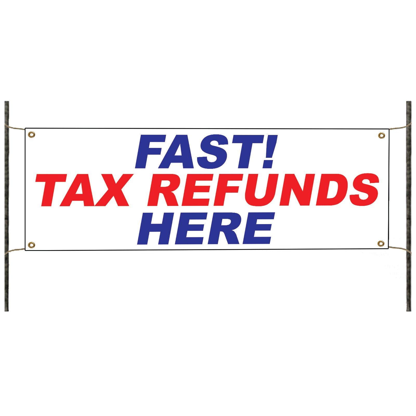 Finance Tax Refund Here! Easy Creadit Payout Vinyl | Banner Sign – Sign ...