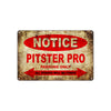 Notice Pitster Pro Motorcycles Parking Only All Others Will Be Towed Vintage Metal Decor Art Shop Aluminum Sign Plate