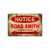 Notice Road Smith Motorcycles Parking Only All Others Will Be Towed Vintage Metal Decor Art Shop Aluminum Sign Plate