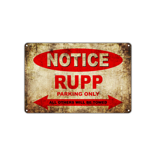 Notice Rump Motorcycles Parking Only All Others Will Be Towed Vintage Metal Decor Art Shop Aluminum Sign Plate