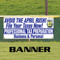 File Your Tax Now! Professional Tax Preparation Vinyl Banner Sign