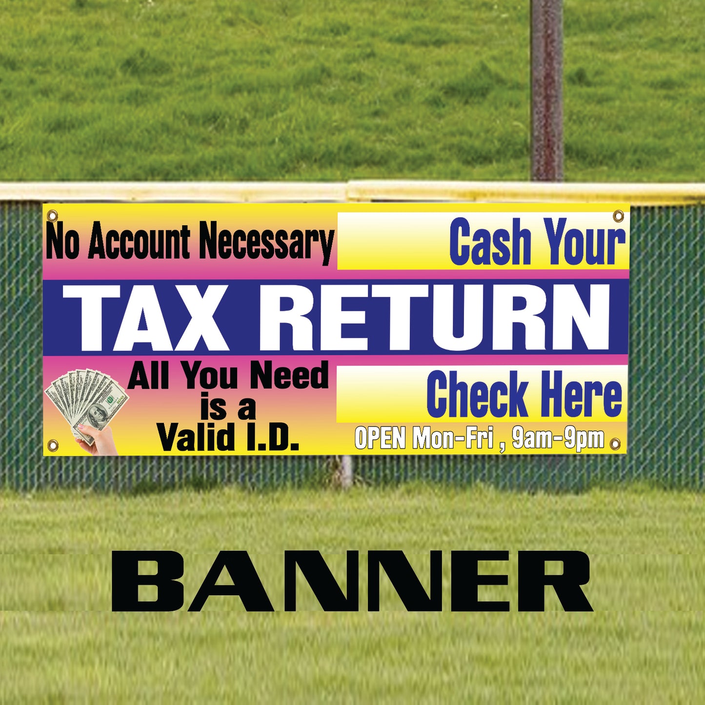 Tax Return Vinyl Banner Sign