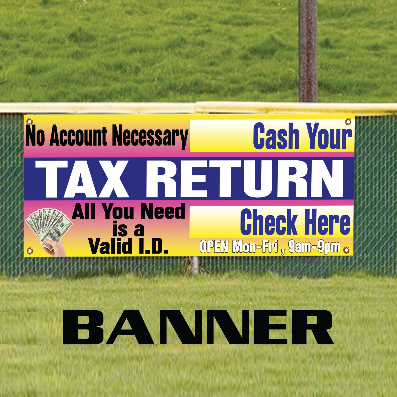 Tax Return Vinyl Banner Sign
