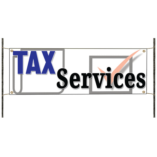 Tax Services Vinyl Banner Sign