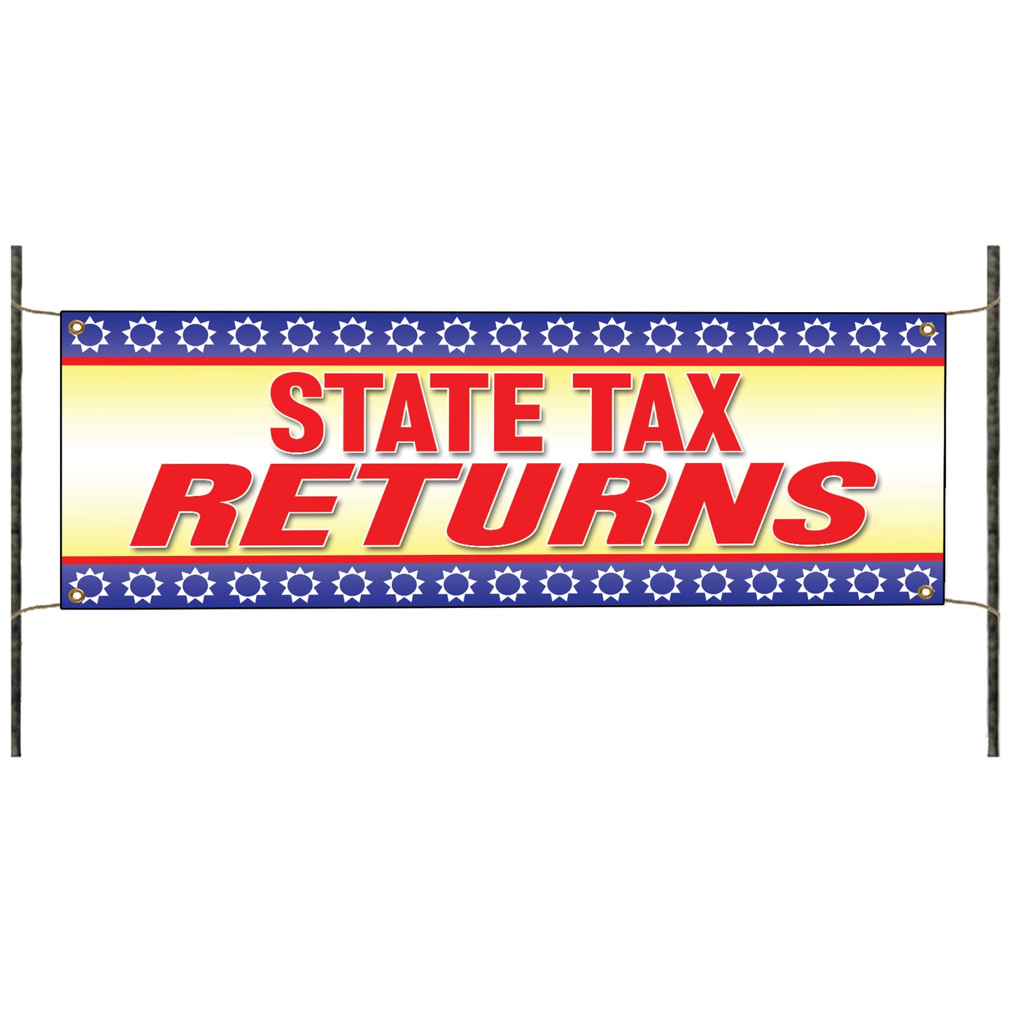 State Tax Returns Vinyl Banner Sign