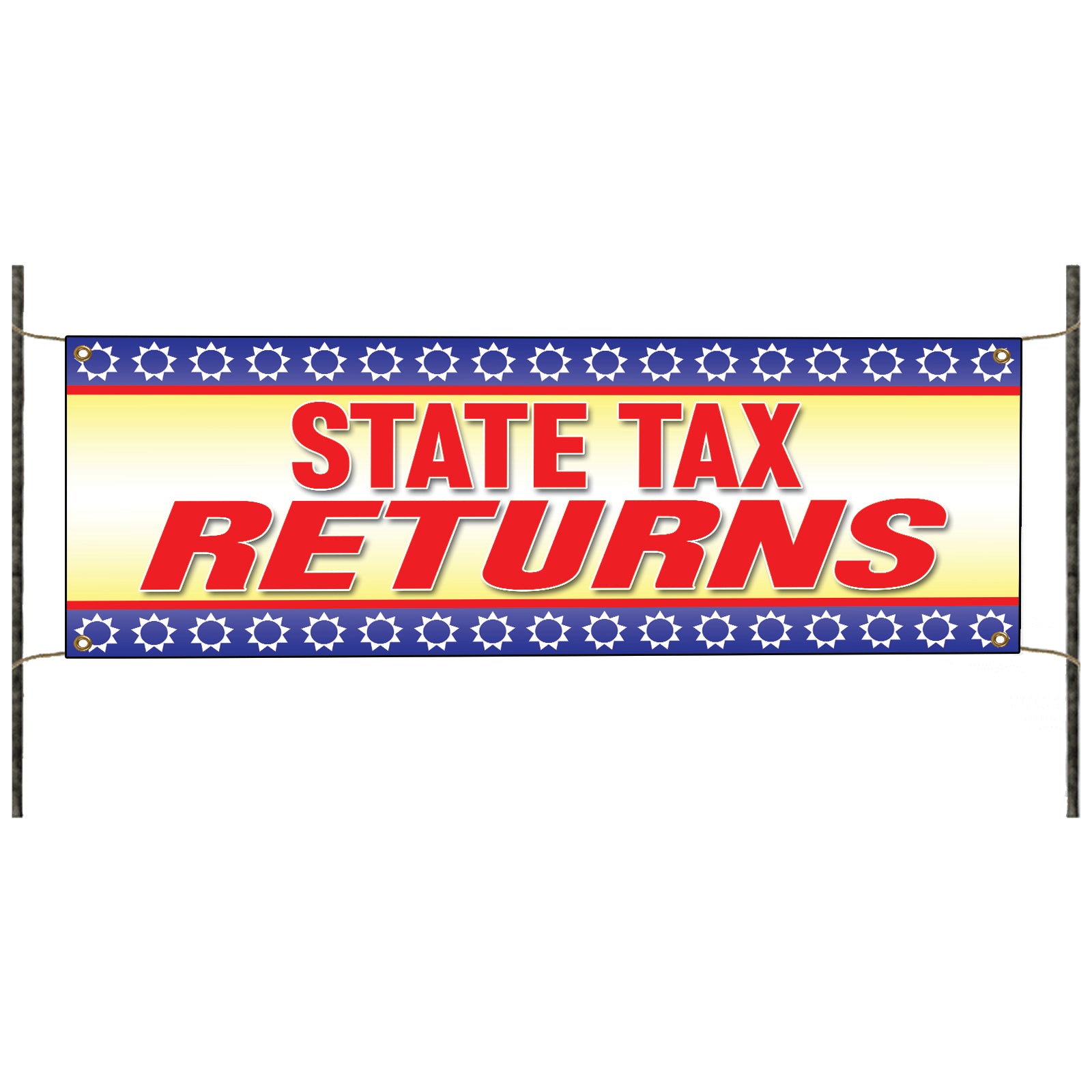 State Tax Returns Vinyl Banner Sign