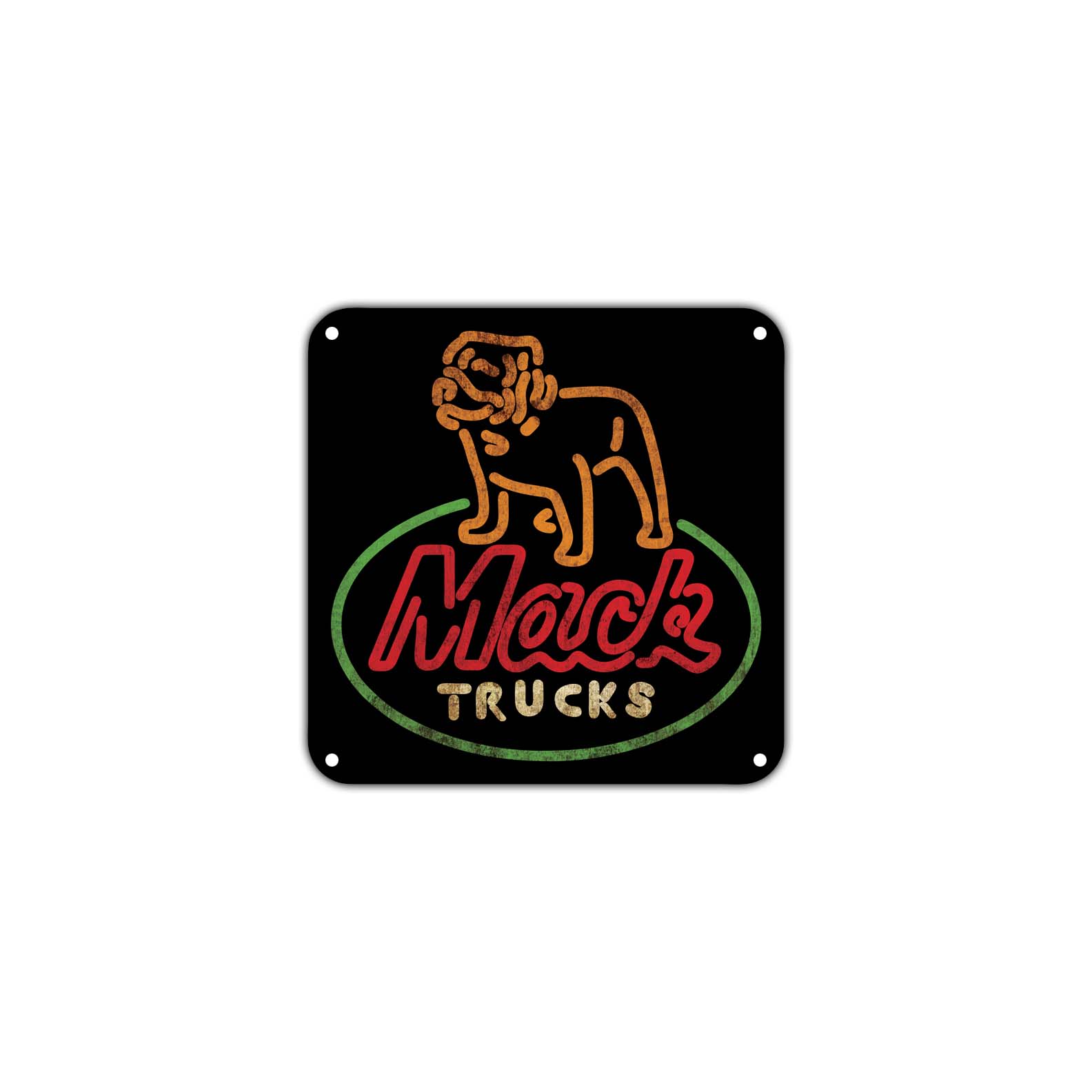 Mack Trucks Logo | Novelty Metal Square Sign – Sign Fever