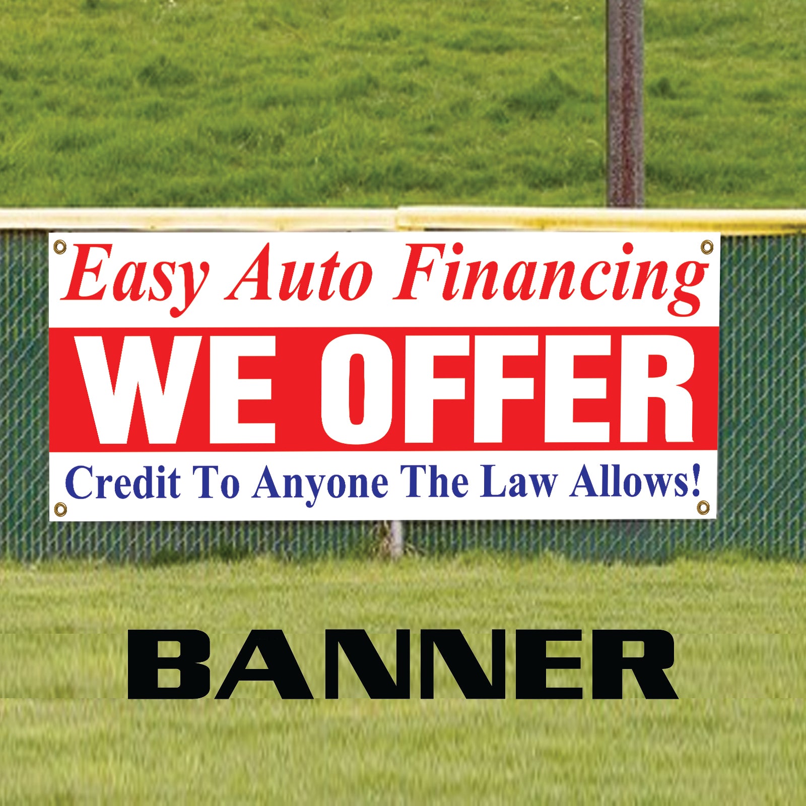 Finance Tax Refund Here! Easy Creadit Payout Vinyl | Banner Sign – Sign ...