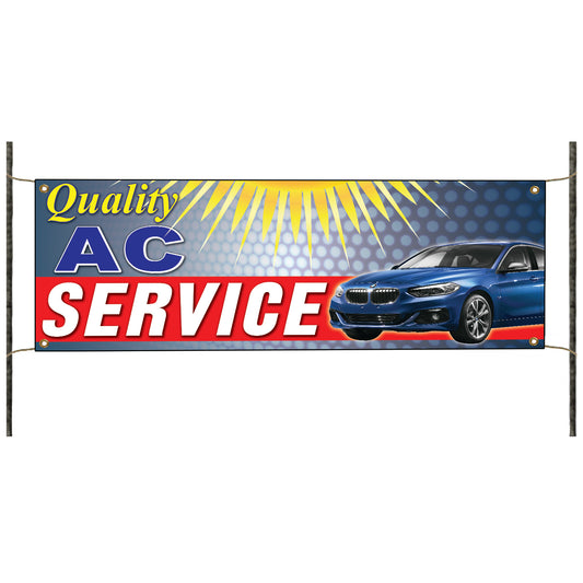 Quality AC Service Vinyl Banner Sign