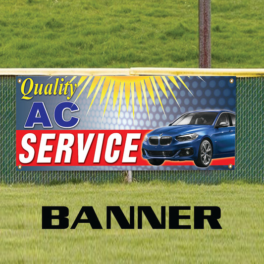 Quality AC Service Vinyl Banner Sign
