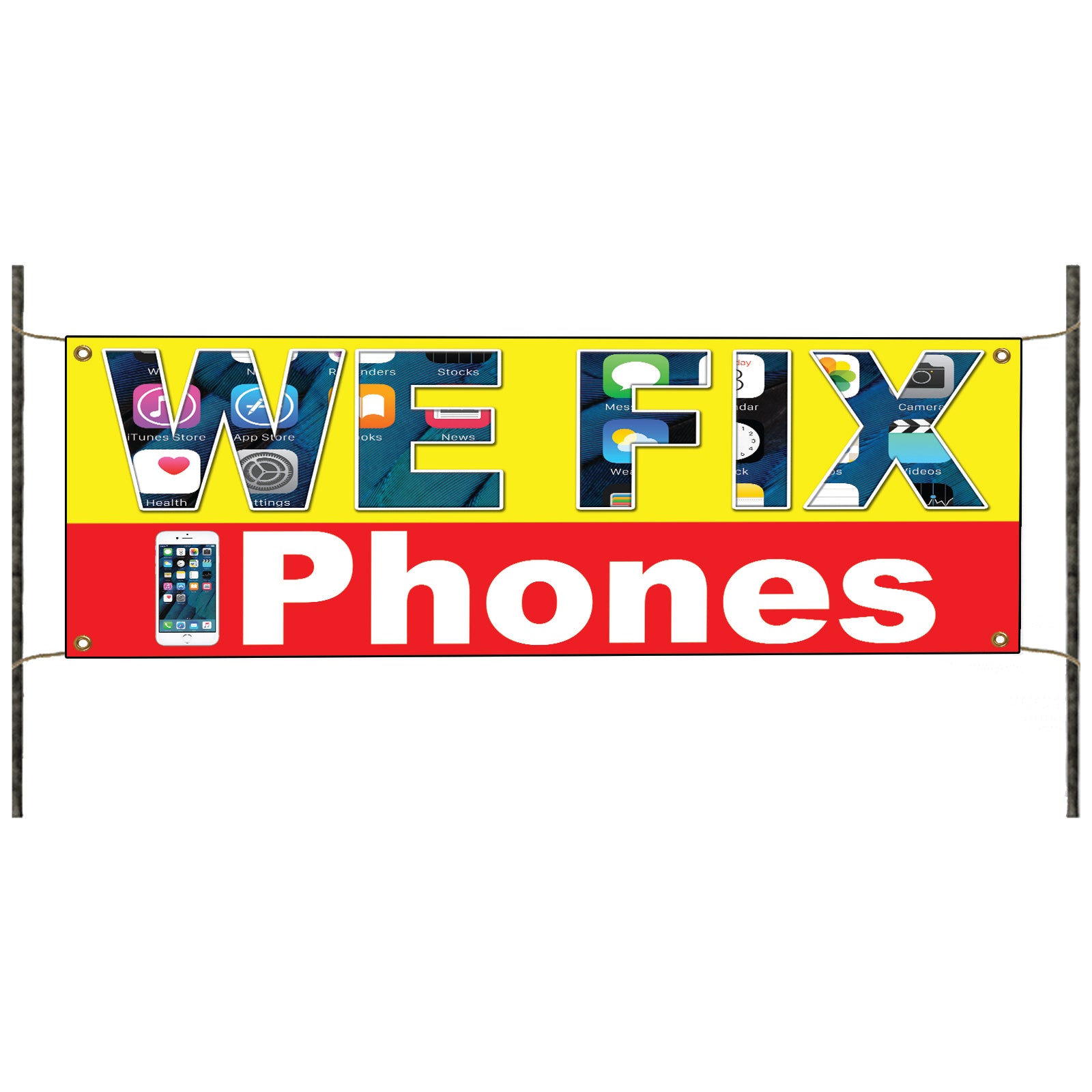 We Fix iPhone Vinyl Banner Sign