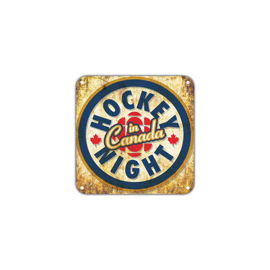 Hockey Night in Canada Wall Decor Art Retro Vintage Aluminum Plate Gift Metal Sign