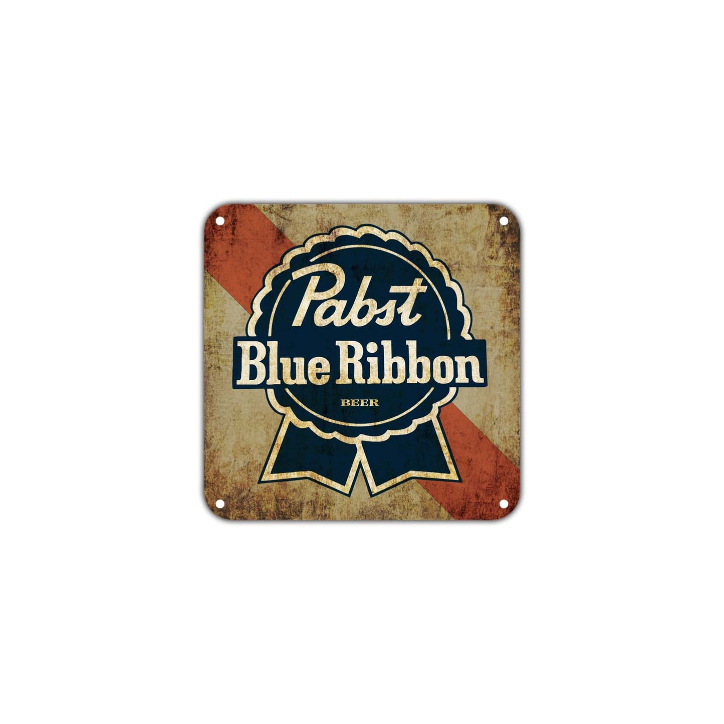 Pabst Blue Ribbon Beer Wall Decor Art Retro Vintage Aluminum Plate Gift Metal Sign
