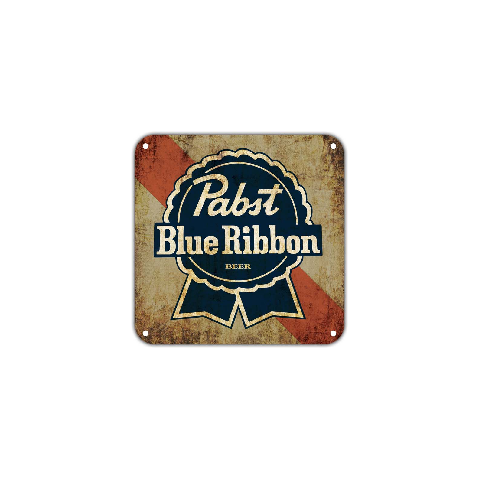 Pabst Blue Ribbon Beer Wall Decor Art Retro Vintage Aluminum Plate Gift Metal Sign