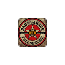 Dad's Garage Full Service Wall Decor Art Retro Vintage Aluminum Plate Gift Metal Sign