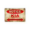 Notice Kia Parking Only All Others Will Be Towed Cars Novelty Vintage Retro Decor Metal Aluminum