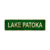 Lake Patoka Vintage Retro Street Sign Rustic Metal Aluminum Decor Wall Shop Man Cave Bar Gift