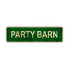 Party Barn Vintage Retro Street Sign Rustic Metal Aluminum Decor Wall Shop Man Cave Bar Gift