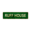 Ruff House Vintage Retro Street Sign Rustic Metal Aluminum Decor Wall Shop Man Cave Bar Gift