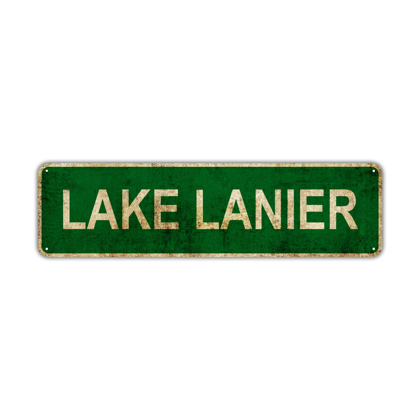 Lake Lanier Vintage Retro Street Sign Rustic Metal Aluminum Decor Wall Shop Man Cave Bar Gift
