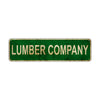 Lumber Company Vintage Retro Street Sign Rustic Metal Aluminum Decor Wall Shop Man Cave Bar Gift