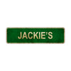 Jackie's Vintage Retro Street Sign Rustic Metal Aluminum Decor Wall Shop Man Cave Bar Gift