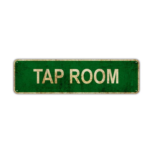 Tap Room Vintage Retro Street Sign Rustic Metal Aluminum Decor Wall Shop Man Cave Bar Gift