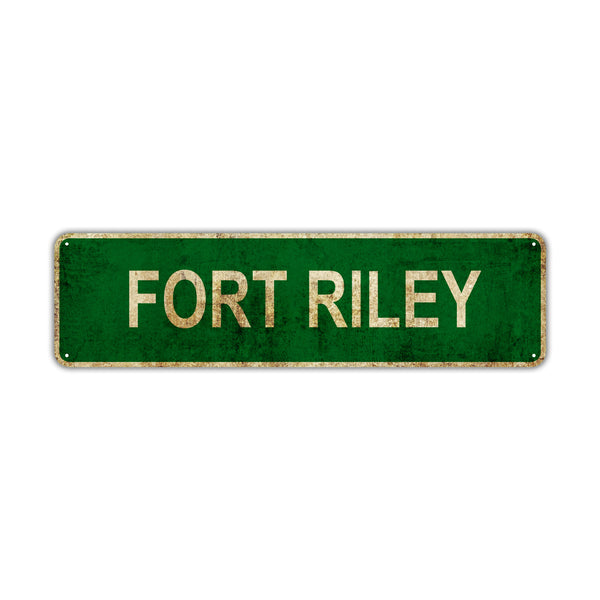 Fort Riley | Vintage Street Sign - Sign Fever