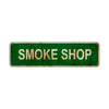 Smoke Shop Vintage Retro Street Sign Rustic Metal Aluminum Decor Wall Shop Man Cave Bar Gift