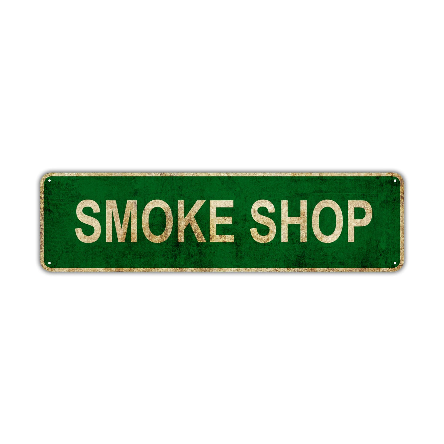 Smoke Shop Vintage Retro Street Sign Rustic Metal Aluminum Decor Wall Shop Man Cave Bar Gift