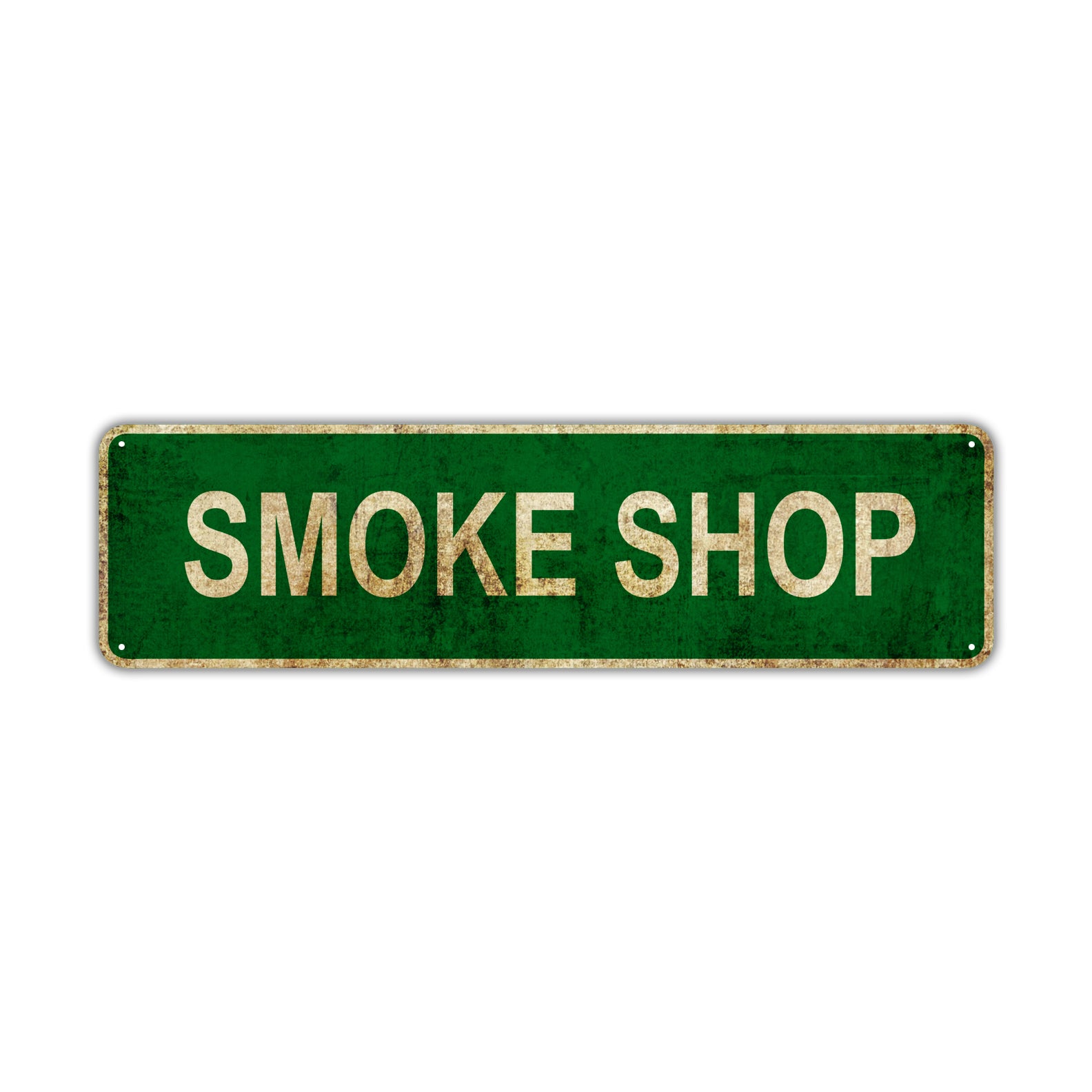 Smoke Shop Vintage Retro Street Sign Rustic Metal Aluminum Decor Wall Shop Man Cave Bar Gift