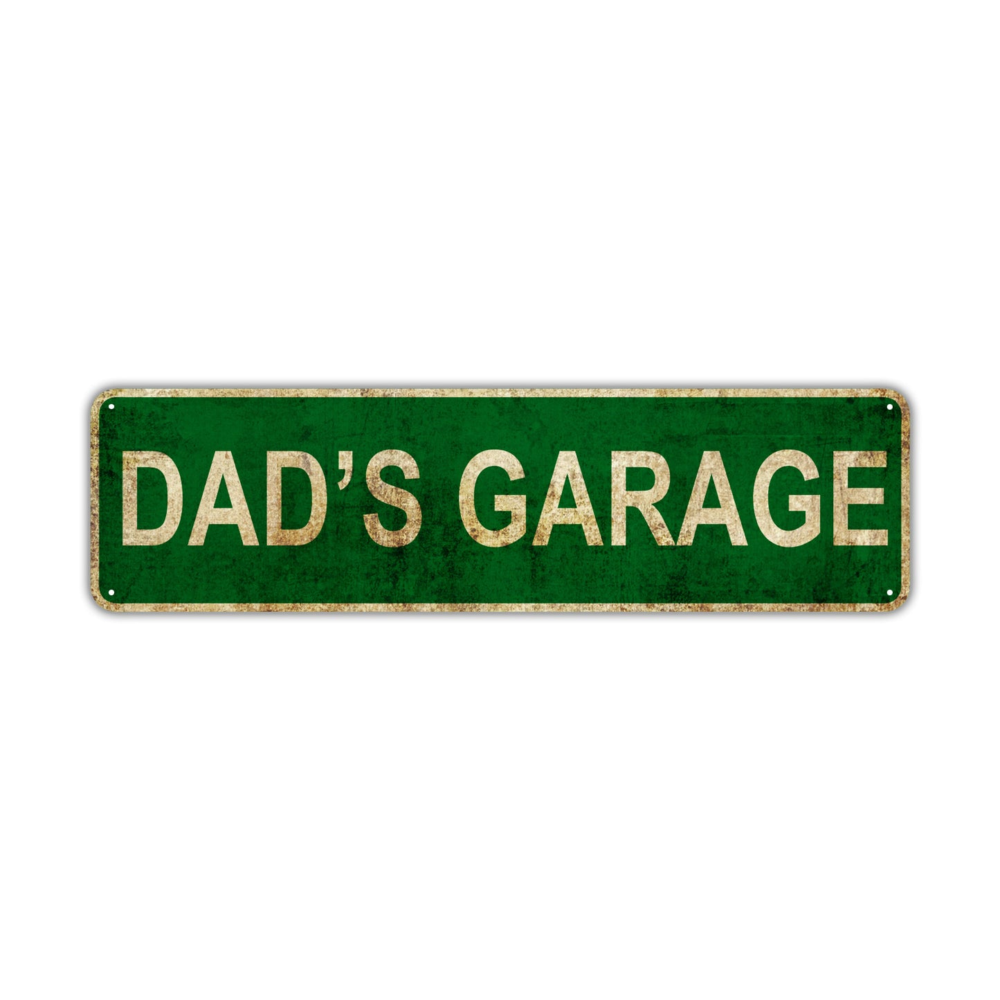 Dad's Garage Vintage Retro Street Sign Rustic Metal Aluminum Decor Wall Shop Man Cave Bar Gift