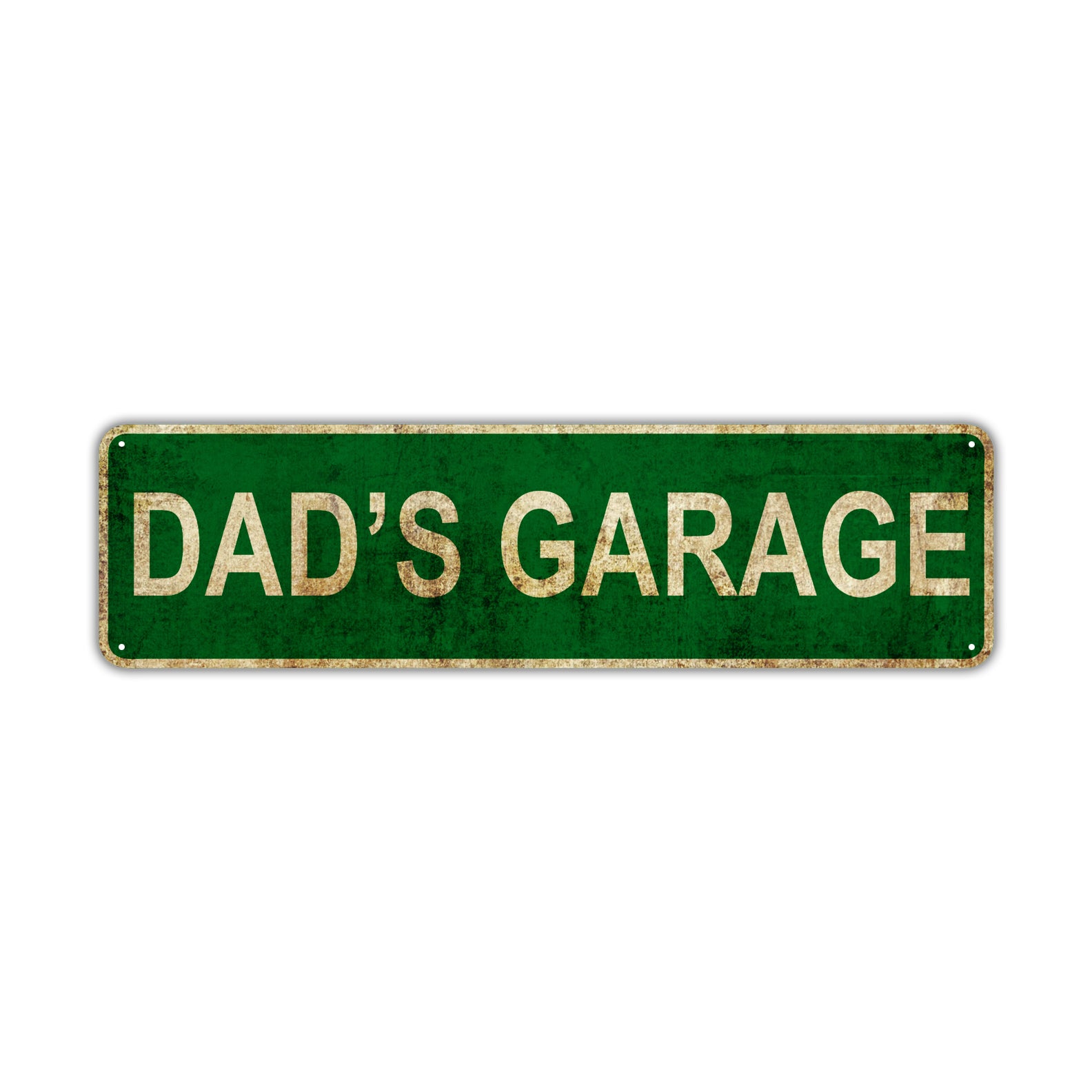 Dad's Garage Vintage Retro Street Sign Rustic Metal Aluminum Decor Wall Shop Man Cave Bar Gift