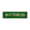 Inverness Vintage Retro Street Sign Rustic Metal Aluminum Decor Wall Shop Man Cave Bar Gift