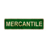 Mercantile Vintage Retro Street Sign Rustic Metal Aluminum Decor Wall Shop Man Cave Bar Gift