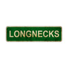 Longnecks Vintage Retro Street Sign Rustic Metal Aluminum Decor Wall Shop Man Cave Bar Gift