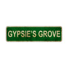 Gypsie's Grove Vintage Retro Street Sign Rustic Metal Aluminum Decor Wall Shop Man Cave Bar Gift