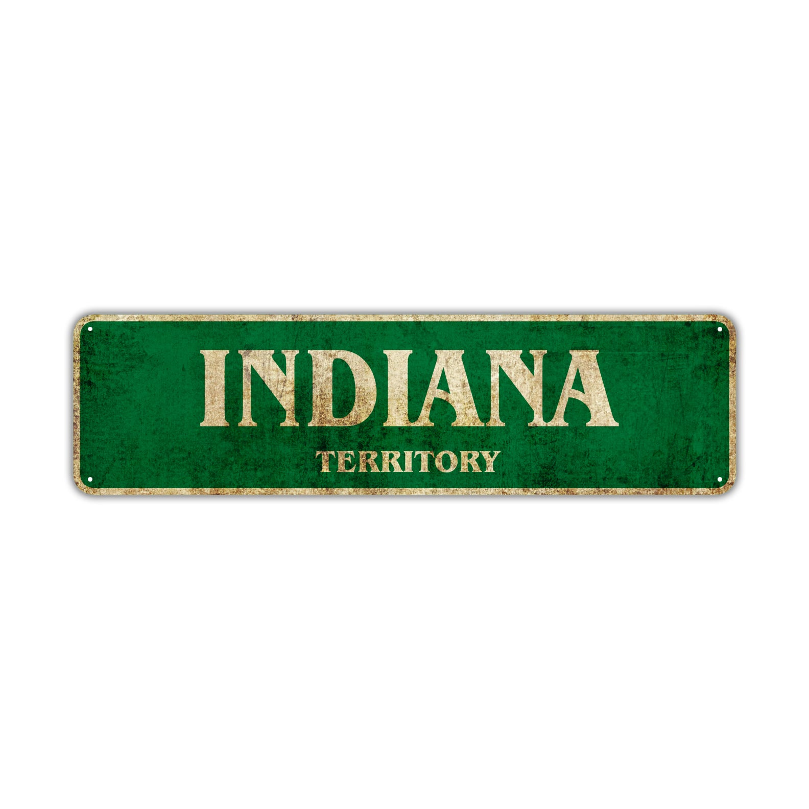 Old Indiana. Sign Indiana Territory | Vintage Street Sign – Sign Fever