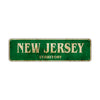 New Jersey Territory Vintage Retro Street Sign Rustic Metal Aluminum Decor Wall Shop Man Gift
