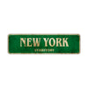 New York Territory Vintage Retro Street Sign Rustic Metal Aluminum Decor Wall Shop Man Gift