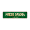 North Dakota Territory Vintage Retro Street Sign Rustic Metal Aluminum Decor Wall Shop Gift