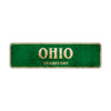 Ohio Territory Vintage Retro Street Sign Rustic Metal Aluminum Decor Wall Man Shop Cave Bar Gift