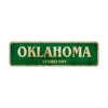 Oklahoma Territory Vintage Retro Street Sign Rustic Metal Aluminum Decor Wall Man Shop Cave Gift