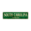 South Carolina Territory Vintage Retro Street Sign Rustic Metal Aluminum Decor Wall Man Shop Gift