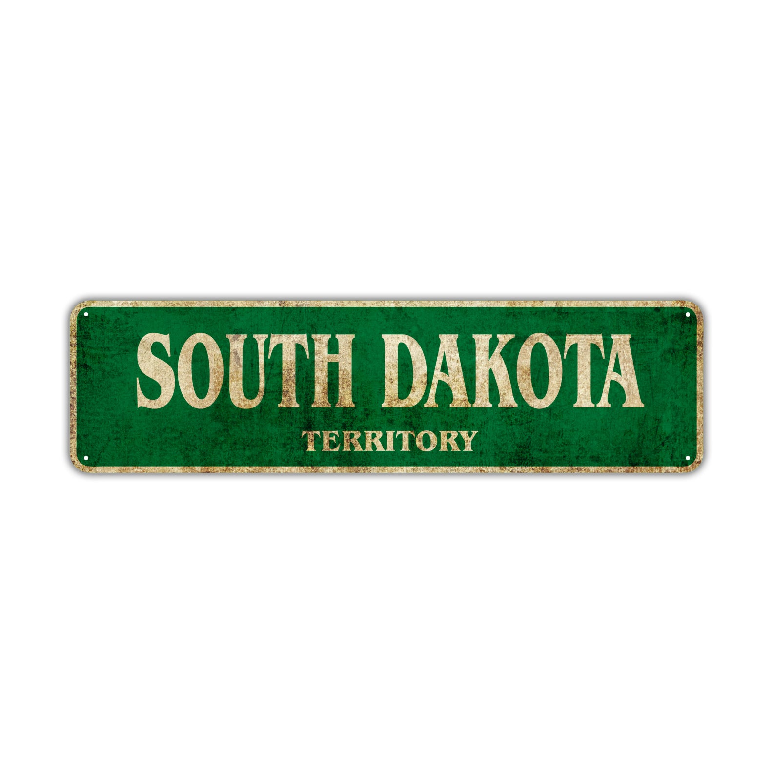 South Dakota Territory Vintage Retro Street Sign Rustic Metal Aluminum Decor Wall Man Shop Gift
