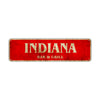 Indiana Bar & Grill Vintage Retro Street Sign Rustic Metal Aluminum Decor Wall Man Shop Gift